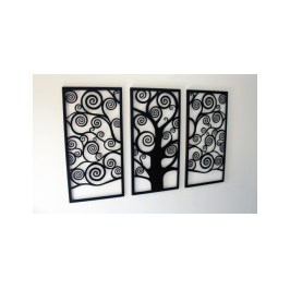 Arti & Mestieri Albero Della Vita - Vassoio Grande Di Design 100% Made In Italy - In Ferro, 46 X 30 Cm (Avorio) - Casalinghi Malavolti